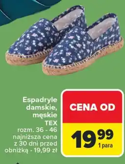 Carrefour Espadryle TEX oferta