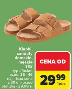 Carrefour Sandały męskie TEX oferta