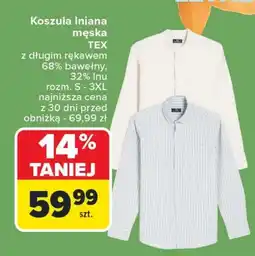 Carrefour Koszula męska TEX oferta