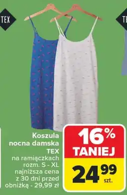Carrefour Koszula nocna damska TEX oferta