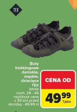 Carrefour Buty trekkingowe męskie TEX oferta