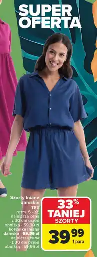 Carrefour Szorty damskie TEX oferta