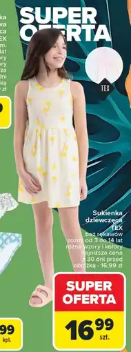 Carrefour Sukienka dziewczęca TEX oferta