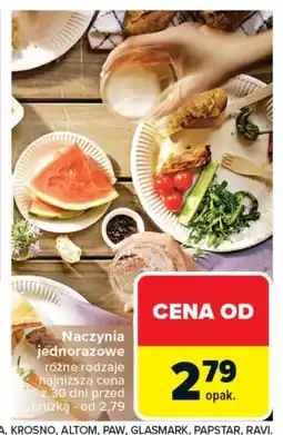 Carrefour Naczynia jednorazowe oferta