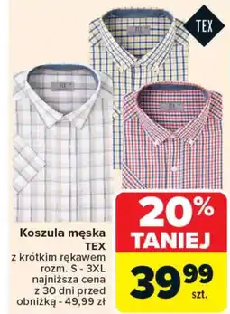 Carrefour Koszula męska TEX oferta