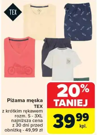 Carrefour Piżama męska TEX oferta