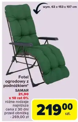 Carrefour Fotel ogrodowy oferta