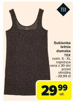 Carrefour Sukienka damska TEX oferta