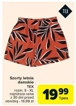 Carrefour Szorty damskie TEX oferta