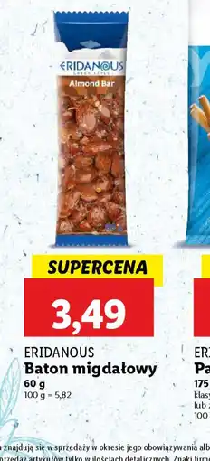 Lidl Baton migdałowy Eridanous oferta