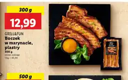 Lidl Boczek w marynacie, plastry Grill&Fun oferta