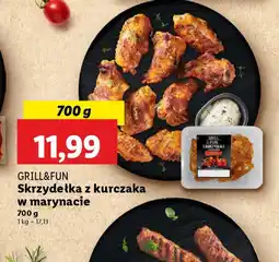Lidl Skrzydełka z kurczaka w marynacie Grill&Fun oferta