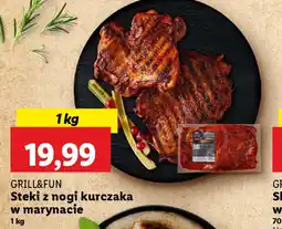 Lidl Steki z nogi kurczaka w marynacie Grill&Fun oferta