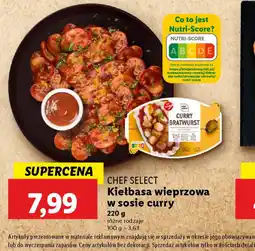 Lidl Kiełbasa wieprzowa w sosie curry Chef Select oferta