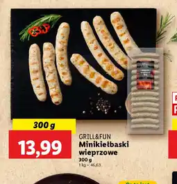 Lidl Grill&Fun Minikiełbaski wieprzowe oferta