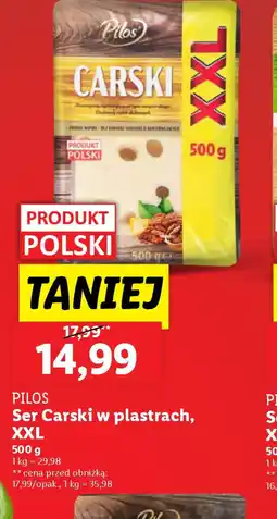 Lidl Ser Carski w plastrach Pilos oferta
