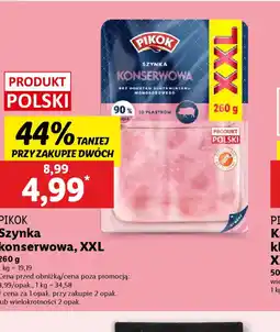 Lidl Szynka Konserwowa Pikok XXL oferta