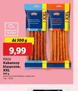 Lidl Kabanosy Pikok oferta