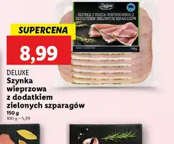 Lidl Szynka wieprzowa z dodatkiem zielonych szparagów Deluxe oferta