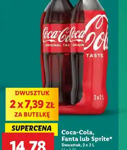 Lidl Coca-Cola, Fanta lub Sprite oferta