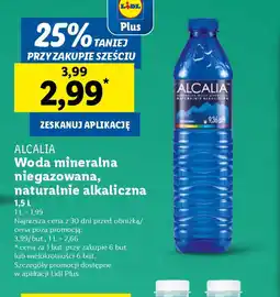 Lidl Woda mineralna Alcalia oferta