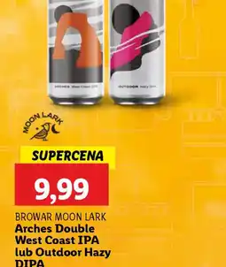 Lidl Browar Moon Lark Arches Double West Coast IPA lub Outdoor Hazy DIPA oferta