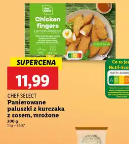 Lidl Panierowane paluszki z kurczaka z sosem Chef Select oferta