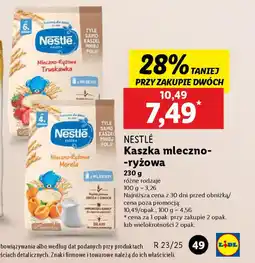 Lidl Kaszka mleczno-ryżowa Nestle oferta
