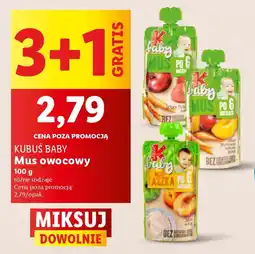 Lidl Kubuś Baby Mus owocowy oferta