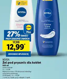 Lidl Zel pod prysznic dla kobiet Nivea oferta