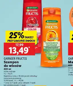 Lidl Szampon do włosów Garnier Fructis oferta