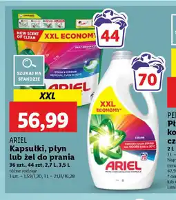 Lidl Ariel Kapsułki, płyn lub żel do prania oferta