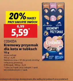 Lidl Coshida Kremowy przysmak dla kota w tubkach oferta