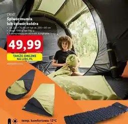 Lidl Śpiwór kołdra Crivit oferta