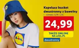 Lidl Kapelusz bucket dwustronny l/xl Lidl oferta