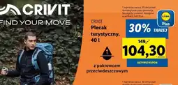 Lidl Plecak turystyczny 40 l Crivit oferta