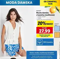 Lidl Bluzka damska 36-44 Esmara oferta