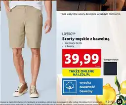 Lidl Szorty męskie m-xl Livergy oferta