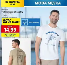 Lidl T-shirt męski m-xxl Livergy oferta