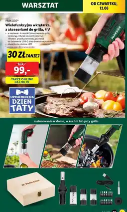 Lidl Wkrętarka akumulatorowa 4v Parkside oferta