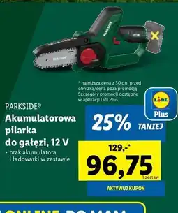 Lidl Pilarka akumulatorowa 12v Parkside oferta