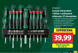 Lidl Zestaw wkrętaków i bitów Parkside oferta