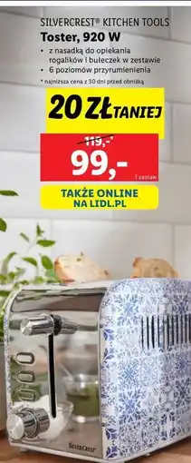 Lidl Toster 920 w Silvercrest oferta