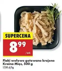Biedronka Flaki wołowe gotowane krojone Kraina Mięs oferta