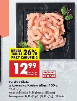 Biedronka Paski z fileta kurczaka Kraina Mięs oferta
