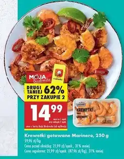 Biedronka Krewetki białe gotowane Marinero oferta