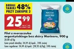 Biedronka Morszczuk argentyński filet bez skóry Marinero oferta