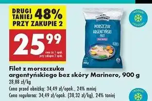Biedronka Morszczuk argentyński filet bez skóry Marinero oferta