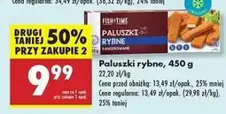 Biedronka Paluszki rybne panierowane Fish Time oferta