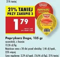 Biedronka Paprykarz z łososia Dega oferta